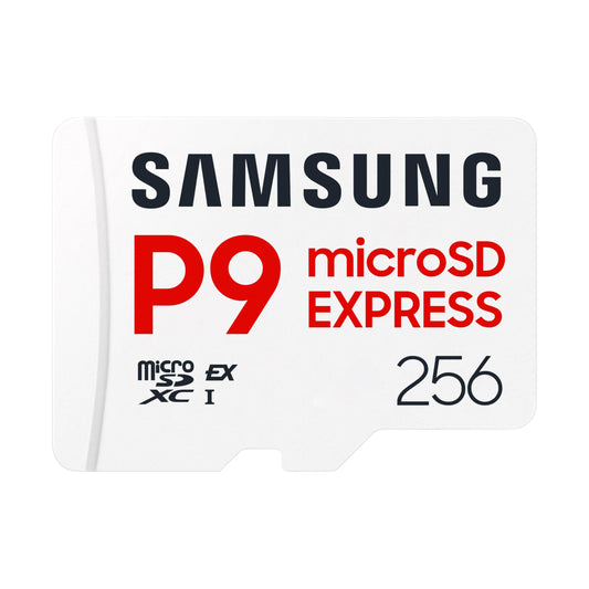 Samsung P9 Express microSD Express Card, 256GB microSDXC Memory Card, Up to 800 MB/s, for Nintendo-Switch ™ 2, (MB MK256T/AM)