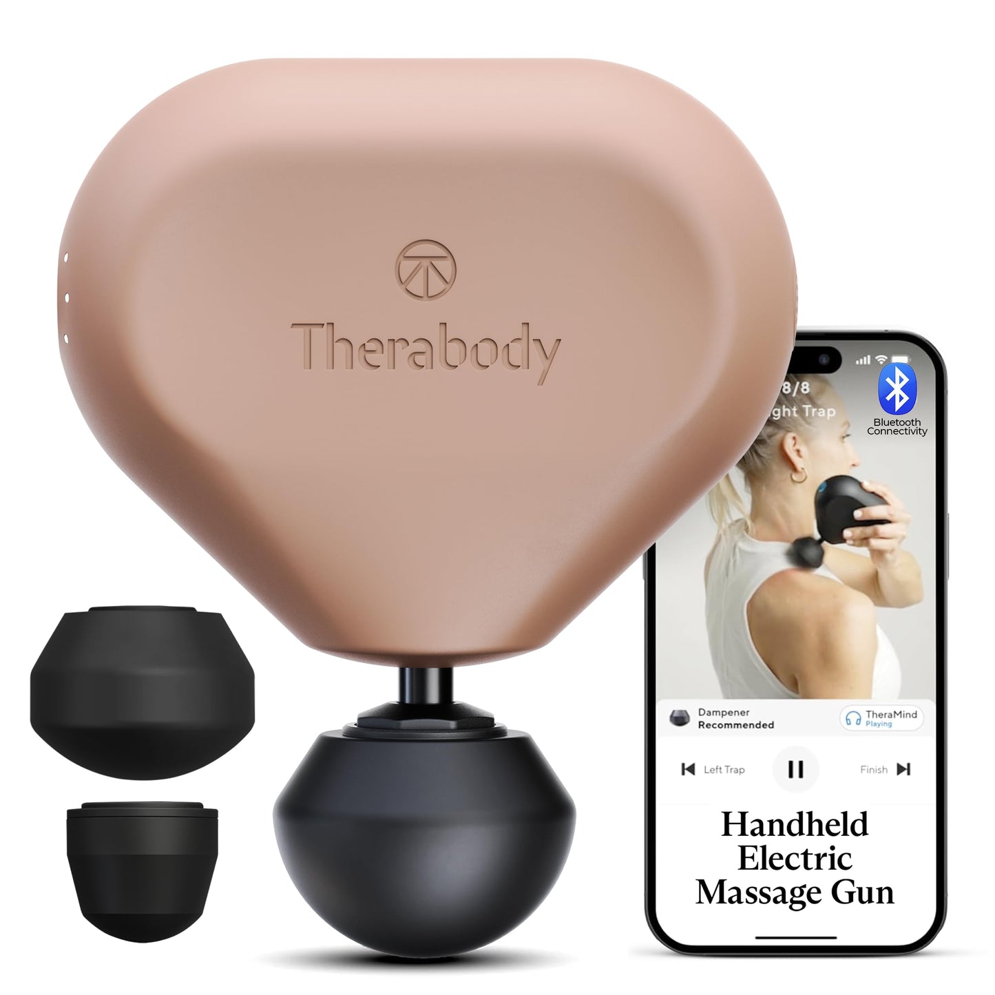 TheraGun Mini (3rd Generation) by Therabody – Ultra-Portable Massage Gun and Travel Essential for Fast, Effective Pain and Tension Relief Anywhere (Desert Rose)