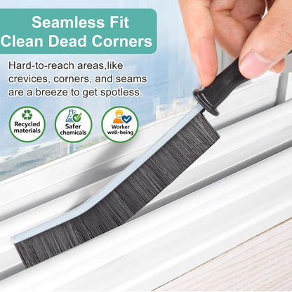 Crevice Cleaning Brush，Hard-Bristled Grout Brush，2024 New Multifunctional Gap Cleaning Brush Tool，Dead Corners Brushes for Bathroom Kitchen Tiles Window Door Slots，3pcs