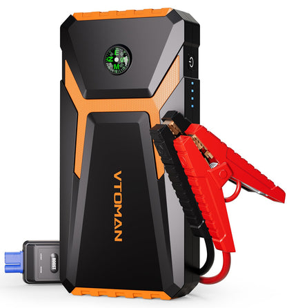 VTOMAN V6 Pro 2000A Jump Starter, Car Battery Jumper Starter Portable for 7L Gas/5L Diesel Engines, Jump Box,12V Auto Jump Start Battery Pack, Lithium Booster Pack, Portable Charger and Jumper Cables