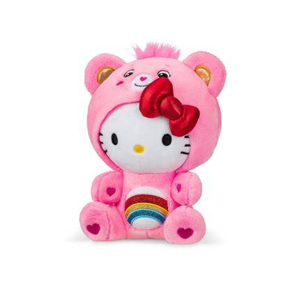 Care Bears Hello Kitty Dressed As Cheer Bear 8" Fun-Size Plush - Soft, Huggable Bestie! – Good for Girls and Boys, Employees, Collectors, Ages 4+