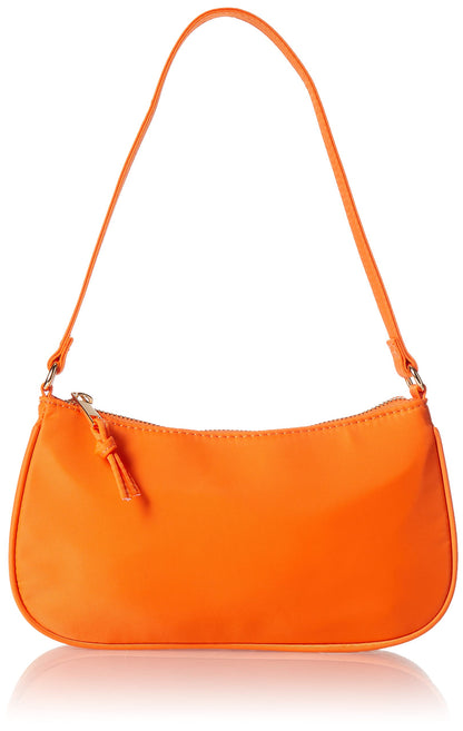 The Drop Women's Melanie Small Shoulder Bag, Fire Orange Nylon, One Size