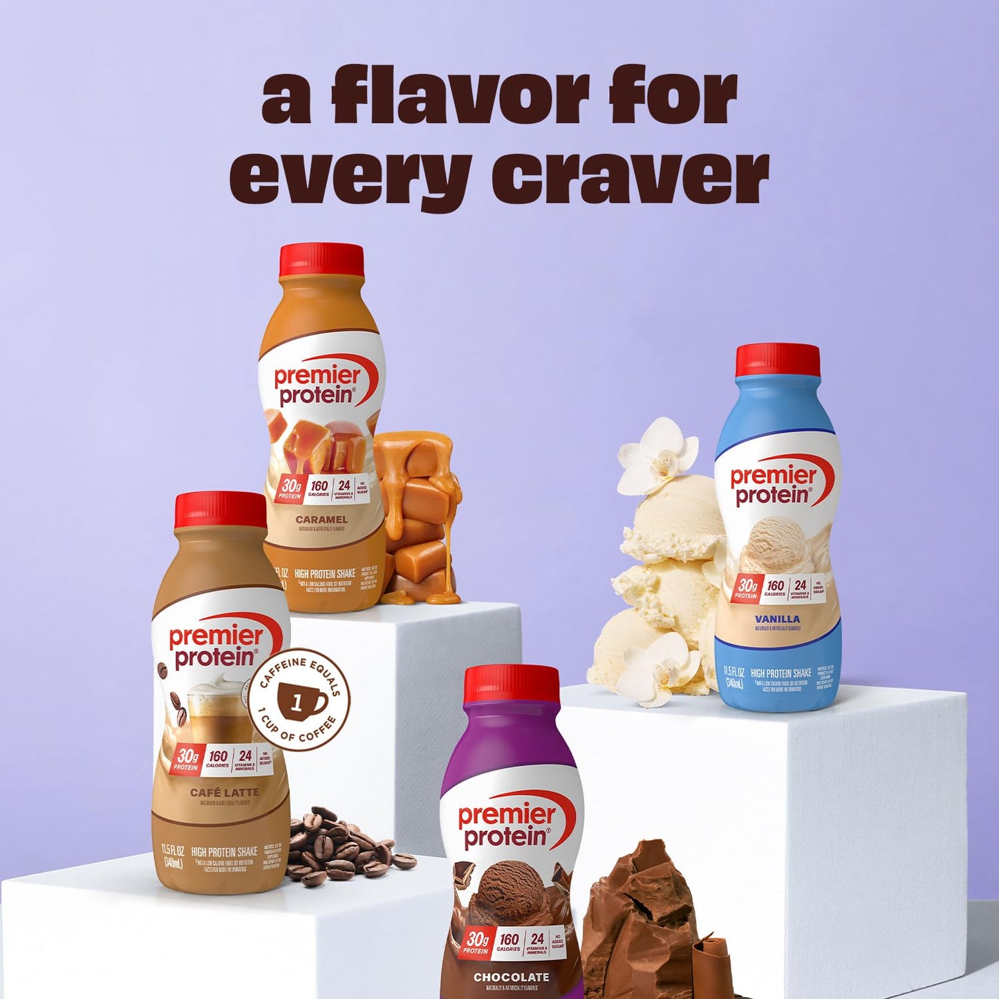 Premier Protein Shake, Chocolate, 30g Protein, No Added Sugar, 24 Vitamins & Minerals to Support Immune Health, 11.5 fl oz, 12 Pack (Packaging May Vary)