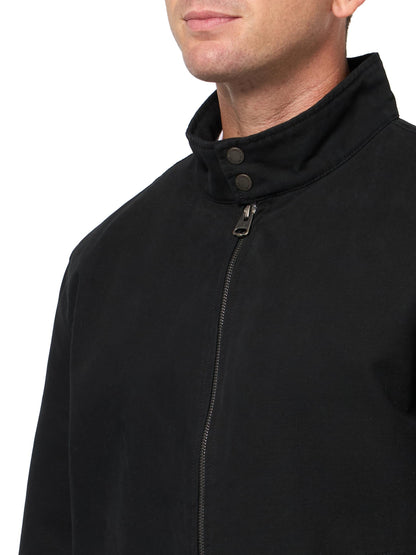 Levi's Men's Cotton Canvas Harrington Jacket, Black