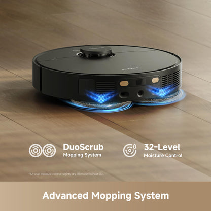DREAME L40 Ultra Gen 2 Robot Vacuum and Mop with 25,000Pa Suction, Extendable Side Brush and Mop, All-in-One Self-Emptying & Cleaning Dock, Voice & App Control, Black