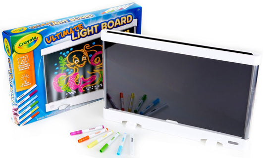 Crayola Ultimate Light Board - White, Kids Drawing Tablet, LED Drawing Board for Kids, Holiday Gift for Boys & Girls, Toys for Kids, 6+