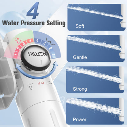Ultra-Slim Bidet Attachment for Toilet with Filter, Removes Chlorine, Easy to Install, No Gaps No Leaks, pH balanced, Adjustable High Pressure, Non-Electric Dual Nozzles(Frontal/Rear)