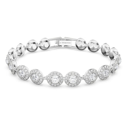 Swarovski Una Angelic Bracelet with White Crystals on a Rhodium Plated Setting