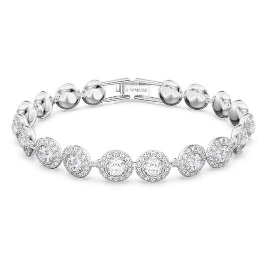 Swarovski Una Angelic Bracelet with White Crystals on a Rhodium Plated Setting
