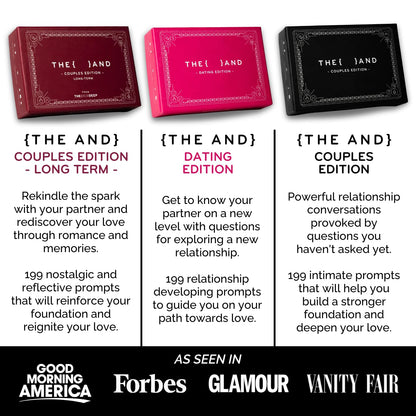 {THE AND} Long Term Couples Edition - 199 Meaningful Conversation Cards for Couples - Questions to Reconnect & Deepen Relationships - Couples Card Game to Reflect & Rediscover Love by The Skin Deep