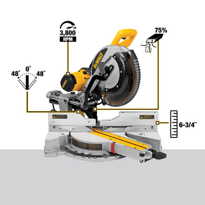 DEWALT Sliding Compound Miter Saw, 12-Inch (DWS779)