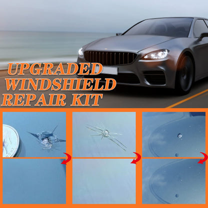Windshield Repair Kit, Upgraded Windshield Chip Repair Kit with Pressure Syringes,Automotive Windshield Crack Repair Kit, Glass Repair Kit Quick Fix for Fixing Bulls-Eye, Star-Shaped Crack new version