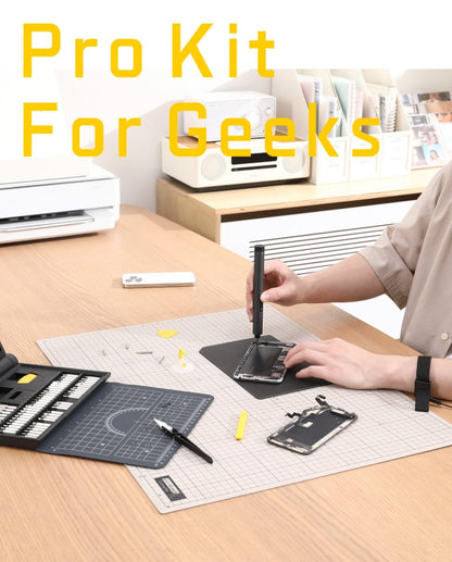 Fanttik Electric Screwdriver Kit, Precision Screwdriver Set, 64 Magnetic Bits, 12 Types Fix Tools, 0.05/0.2 N.m, Repair Tool for Phone Laptop Watch Electronics - E1 NEX Workstation
