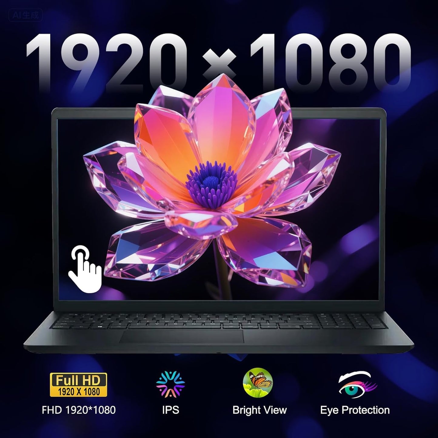 Dell Inspiron 15.6" FHD Touchscreen Laptop, 13th Gen Intel Core i5 (Beat i7-1250U), 12GB RAM, 768GB Storage (256GB PCIe SSD + 512GB External), Anti-Glare, Win 11 with MS Office, Long Battery Life