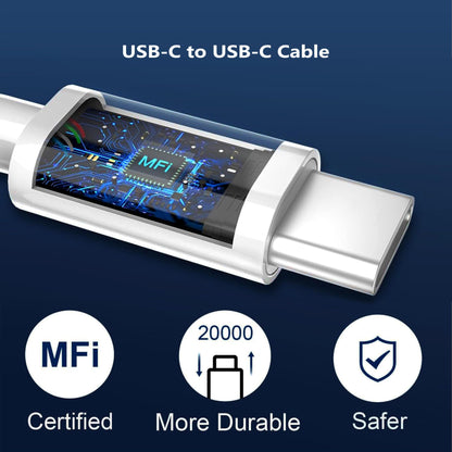 iPhone 15 16 17 Charger, iPhone Charger Fast Charging, USB C Chargers [MFi Certified] for Apple i.Phone iPad Pro/Air/A16/10th/Mini 6 7 A17 Pro, Type C Fast Charging Block & 10ft C to C Cable 1Pack