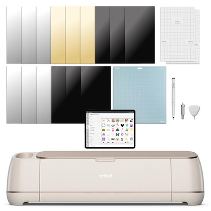 Cricut Maker 4 - Smart Cutting Machine (Seashell) | Digital Content Bundle - Includes Images in Design Space App