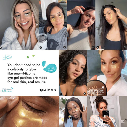 Gel Collagen Patches Under Eye Masks Treatment with 24K Gold and Snail, for Puffy Eye, Pads/Bags for Dark Circles , Anti Wrinkle, Moisturizing Improves Elasticity 30 PAIRS (Gold & Snail)