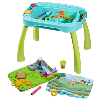 Play-Doh All-in-One Creativity Starter Station Activity Table, Preschool Toys for 3 Year Old Boys & Girls & Up, Starter Sets