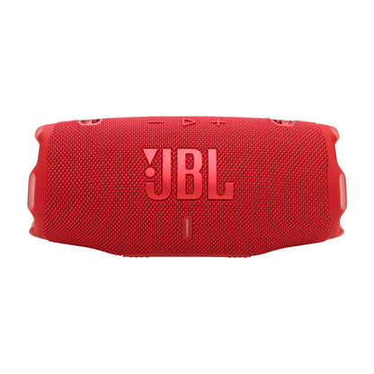 JBL Charge 6 - Portable Waterproof & Drop-Proof Bluetooth Speaker, Bold Pro Sound with AI Sound Boost, 28Hrs of Playtime, Built-in powerbank & Comes with a Sturdy/Removable Carrying Strap (Red)