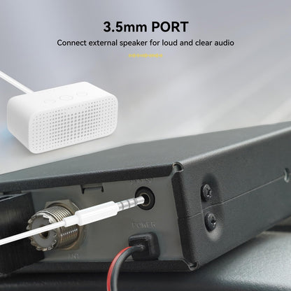 Retevis MB2 AM/FM Professional CB Radio, 40 Channels Mini Radio, Easy to Operate, Squelch Knob ASQ, VOX, Auto-Scan, CB Mobile Radio for Truckers, Black