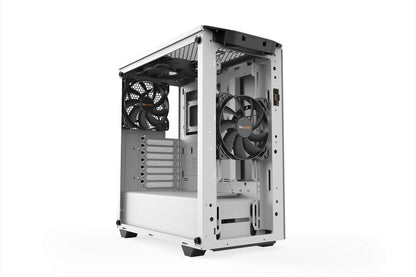 be quiet! Pure Base 500DX ATX Midi Tower PC case | ARGB | 3 Pre-Installed Pure Wings 2 Fans | Tempered Glass Window | White | BGW38