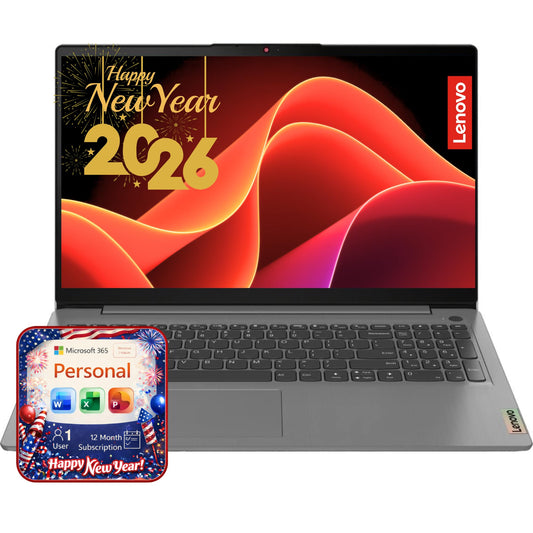 Lenovo IdeaPad 15.6" Laptop Computer - 20GB RAM - 1.2TB Storage - Intel Core | Microsoft Office 365 Included, 256GB SSD and 1TB Cloud Storage, Webcam, Windows 11 no Mouse | Essential Laptop