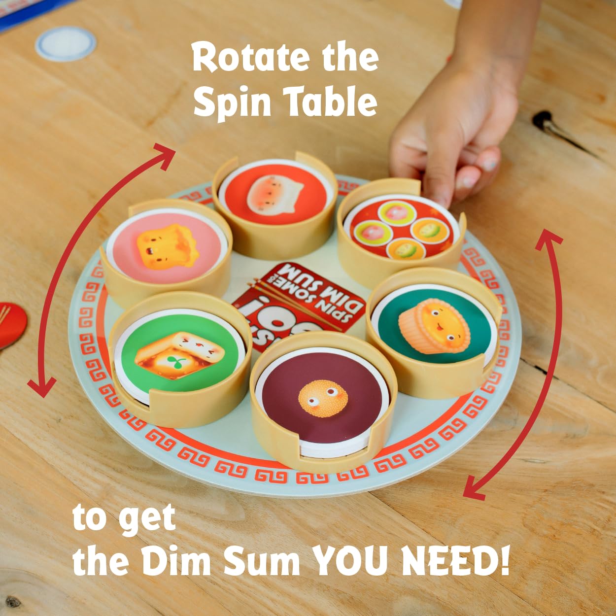 Gamewright - Sushi Go! - Spin Some for Dim Sum - The Spin, Pick and Score Board Game!