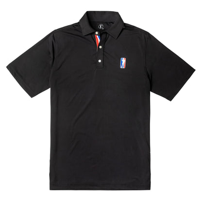 U Suck at Golf Men’s Golf Polo - Dry Fit Golf Polo Shirts for Men - High Performance Golf Club Apparel Company (Amatuer Tour Black, Medium)