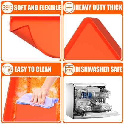 Silicone Griddle Mat Cover for Blackstone - 17 Inch True All-Encompassing Coverage Heavy Duty Food Grade Grill Buddy Mat, All Season Cooking Surface Protective Cover