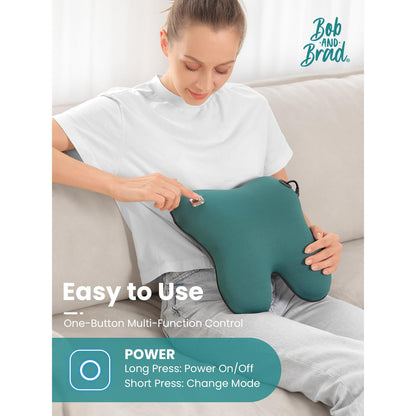 BOB AND BRAD Back Massager with Heat FSA HSA Eligible, EZBack Corded Neck Massager for Pain Relief Deep Tissue, Shiatsu Back Shoulder and Neck Massage Pillow, Full Body Use, Ideal Gifts for Women Men