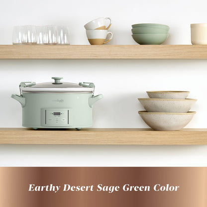 Crock-Pot® Design Series 7-Quart Programmable Slow Cooker, Desert Sage Green