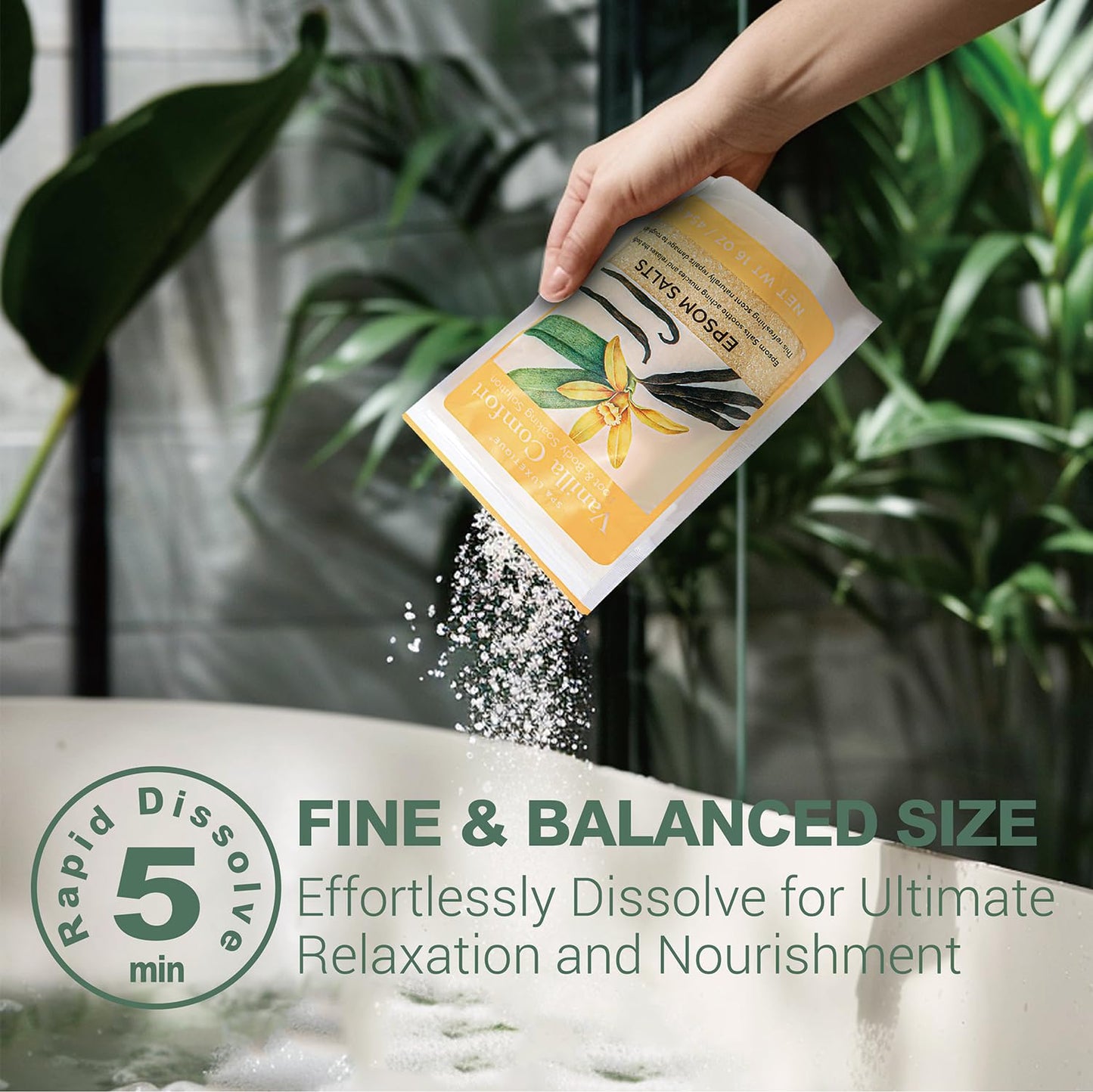 Spa Luxetique Epsom Salts for Soaking, Bath Salts for Women Gifts Set with Lavender, Vanilla and Coconut Scent Bath Set with Tea Tree Oil for Mom Christmas Gifts