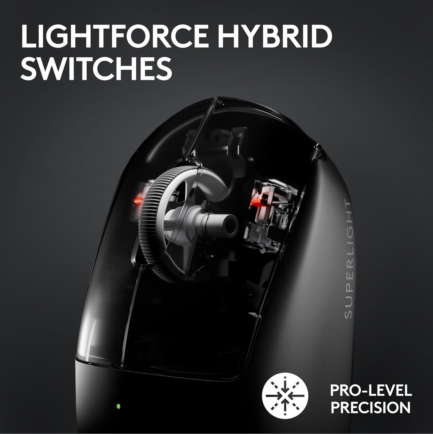 Logitech G PRO X SUPERLIGHT 2 Wireless Gaming Mouse, 60g Pro-Grade with 5 Programmable Buttons, 44k DPI Sensor, 8kHz Report Rate, USB-C Charging for PC/Mac - White