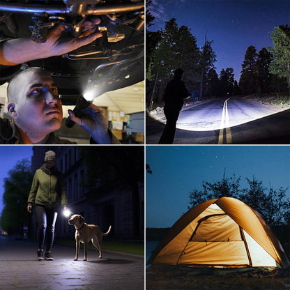 Lighting EVER LED Flashlights High Lumens, Small Flashlight, Waterproof, Adjustable Focus Flash Light for Outdoor, Emergency, AAA Batteries Included, Tactical & Camping Accessories