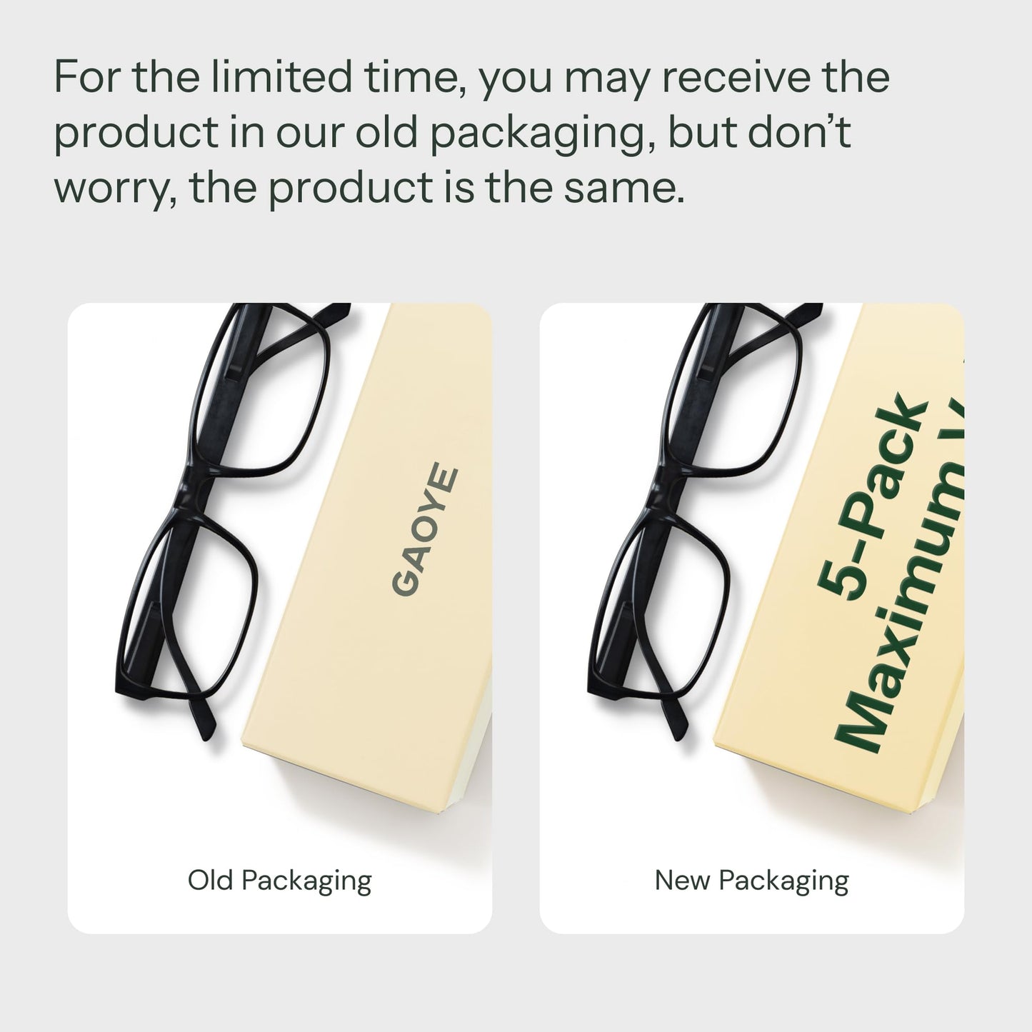 Gaoye 1.5 Professional Reading Glasses for All Day - Computer Readers with Blue Light Protection - Value Pack