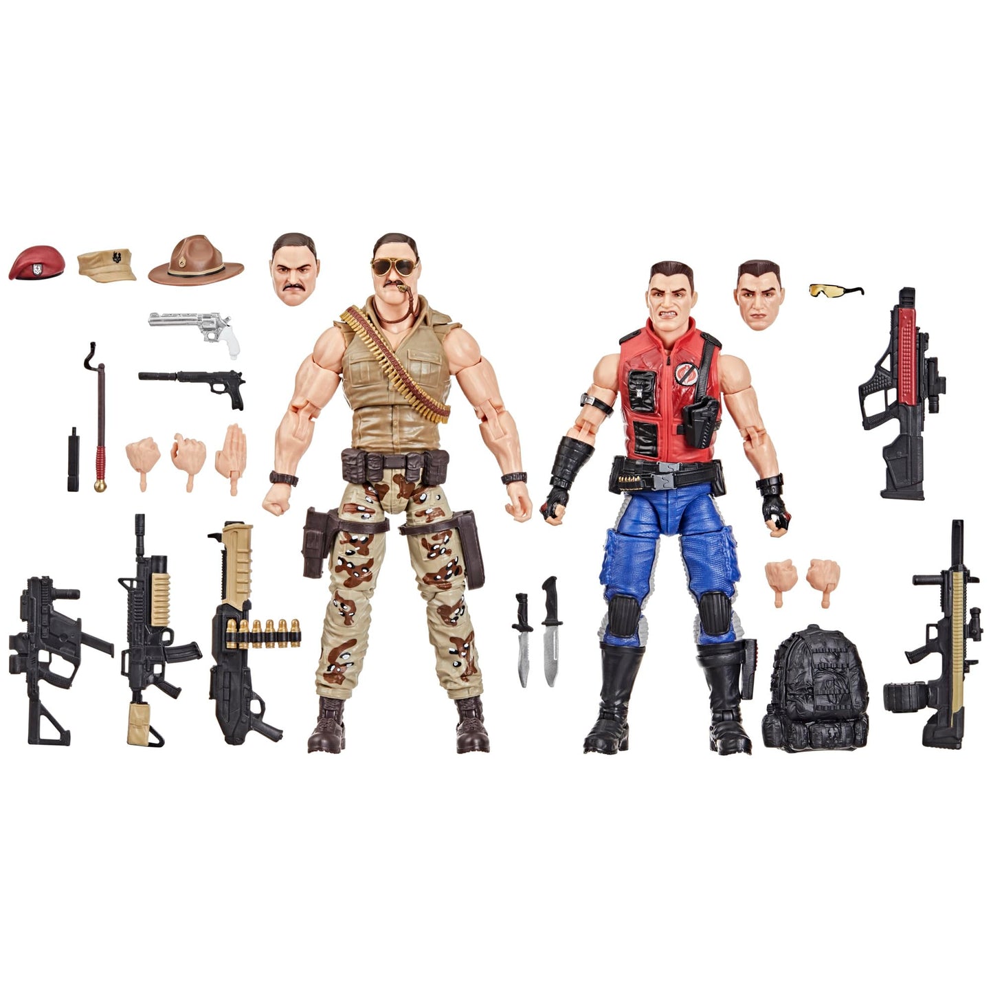 G.I. Joe Classified Series #173, SGT Slaughter & Felix Mercer Stratton, 2 Collectible 6 Inch Action Figures with 26 Accessories