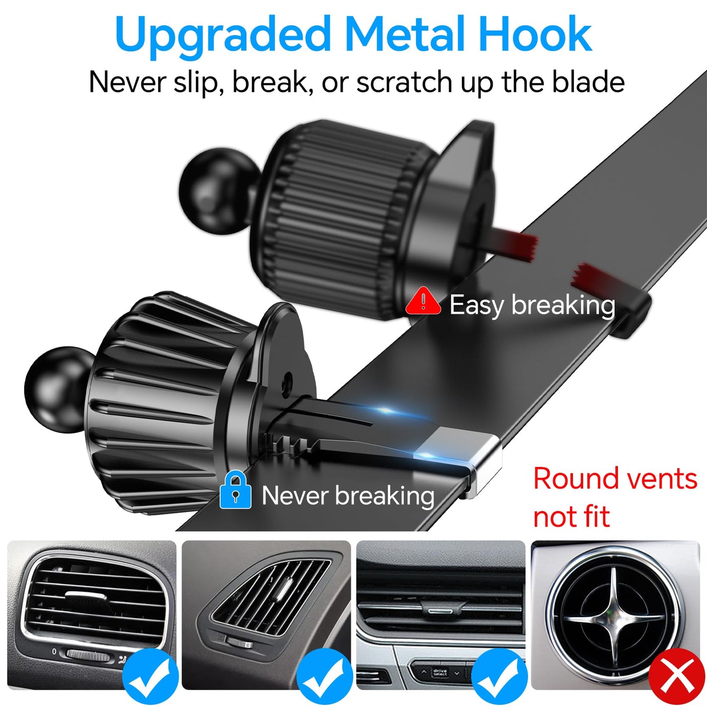 Kaistyle for Magsafe Car Mount【20 Strong Magnets】Magnetic Phone Holder for Car Phone Holder Mount Dash Mounted Holders Cell Phone Holders for Your Car Accessories for Women Men for iPhone 17 16 15 14