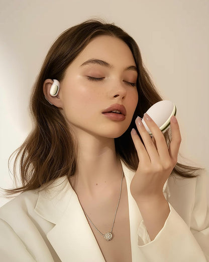 PocBuds Open Ear Earbuds Bluetooth 5.4 Wireless Headphones with HD Mic, 60h Playtime /0.2 Oz Ultralight Comfort Open Ear Headphones with Earhooks Sport Earbuds Wireless Bluetooth with Ipx7 Waterproof