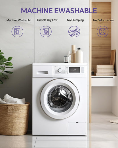 ChiXpace Dual Layer 4 Inch Memory Foam Mattress Topper Queen - 2 Inch Gel Memory Foam and 2 Inch Pillow Top Mattress Pad, 7-Zone Egg Crate Mattress Topper