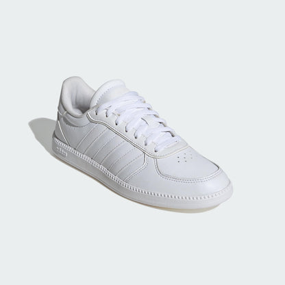 adidas Women's Breaknet Sleek Sneaker, White/White/White, 7.5