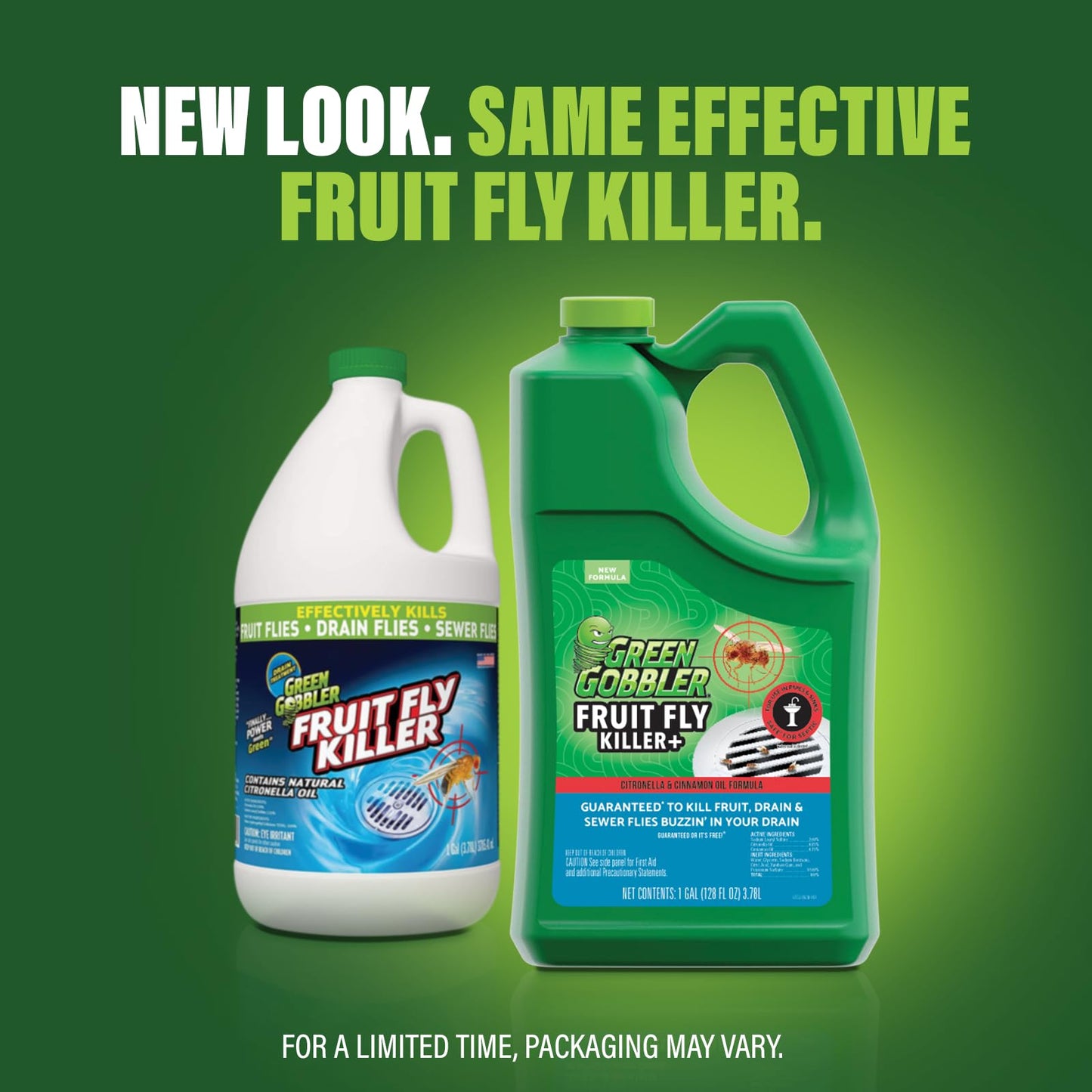 FRUIT FLY GOODBYE Gel Drain Treatment | Drain Fly Killer | Fruit Fly Killer | Drain Flies Treatment | Fruit Flies Treatment | Drain Fly & Fruit Fly Eliminator (1 Gallon)