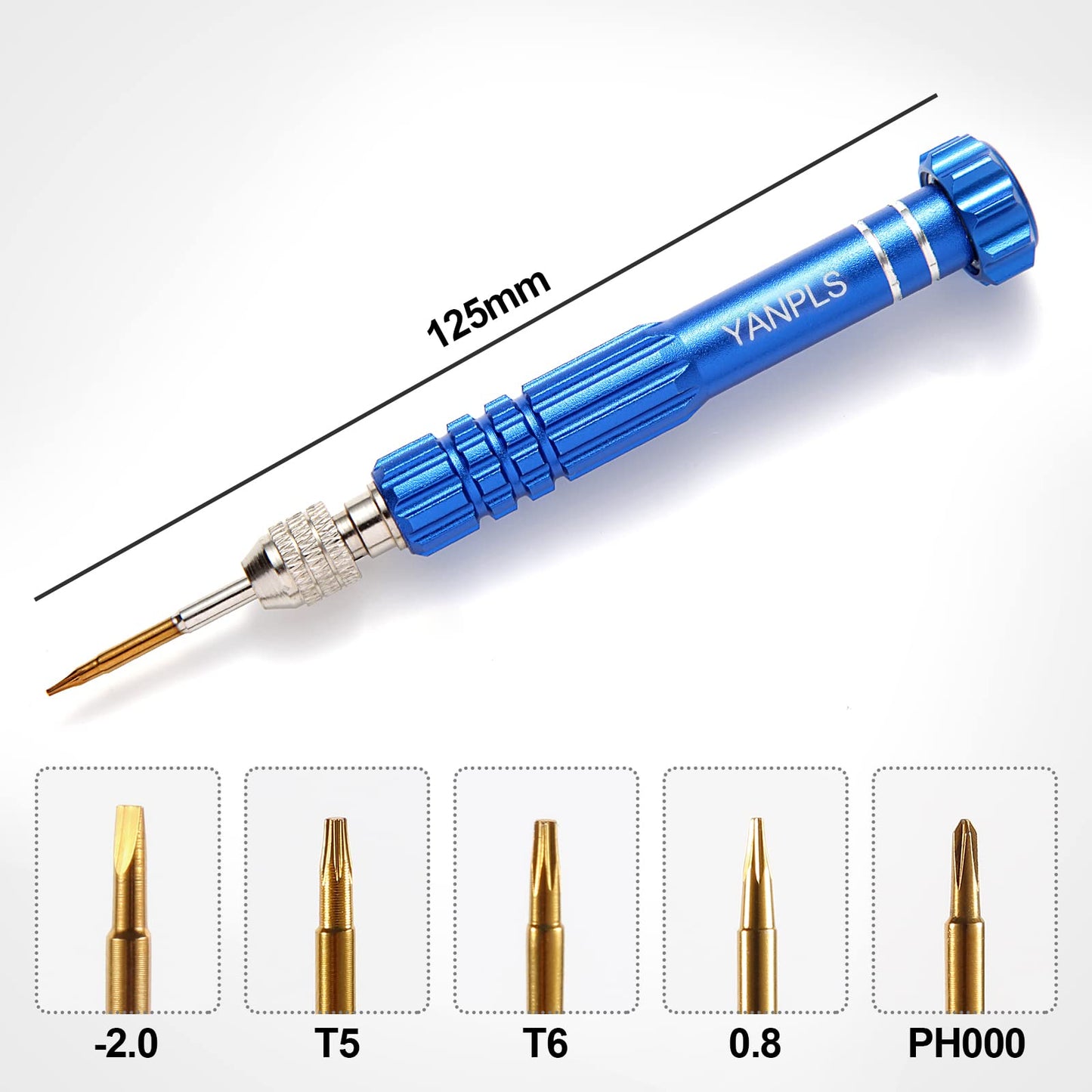 YANPLS Small Watch Eyeglass Screwdriver Set， Micro Precision Eyeglass Repair Screwdriver Kit Small Screwdriver Set for Electronics、Sunglasses、Jewelry（blue）