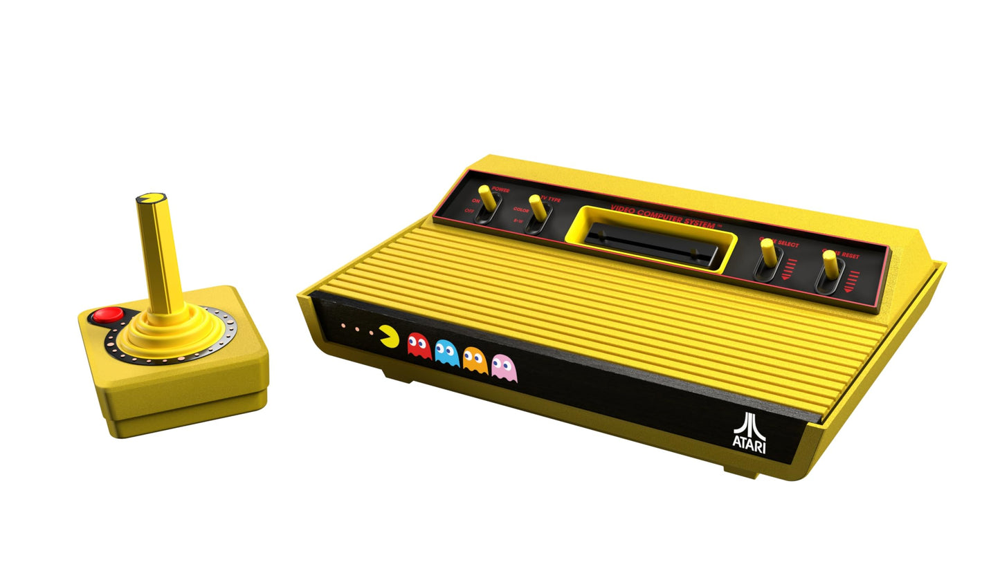 Atari 2600+ PAC-MAN Edition Console, Game & Wireless Joystick