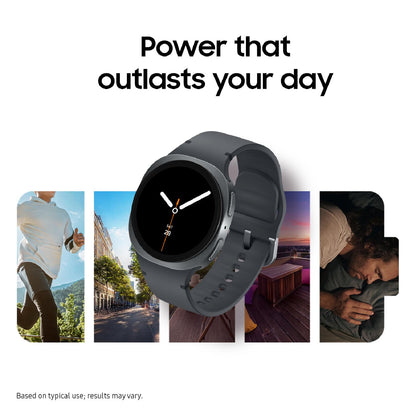 Samsung Galaxy Watch 8 (2025) 40mm Bluetooth Smartwatch, Cushion Design, Fitness Tracker, Sleep Coaching, Running Coach, Energy Score, Heart Rate Tracking, Silver [US Version, 2 Yr Warranty]