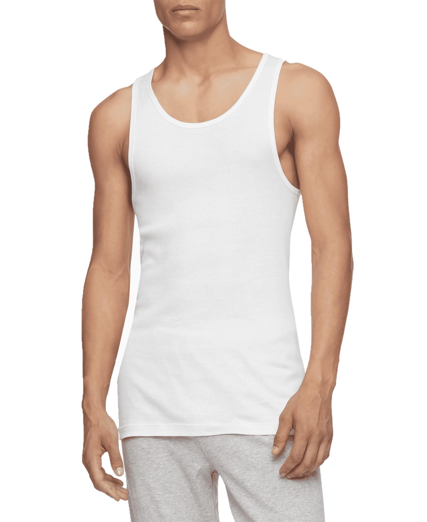 Calvin Klein Mens 100% Cotton T-Shirt Packs 5 Black - Short Sleeve Crewneck 2XL