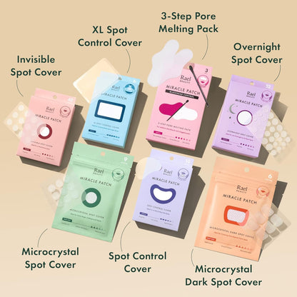 Rael Pimple Patches, Miracle Invisible Spot Cover - Hydrocolloid Acne Patch, Treatment for Breakouts, Absorbs Zits & Blemish, Korean Skin Care, 2 Sizes (96 Count)