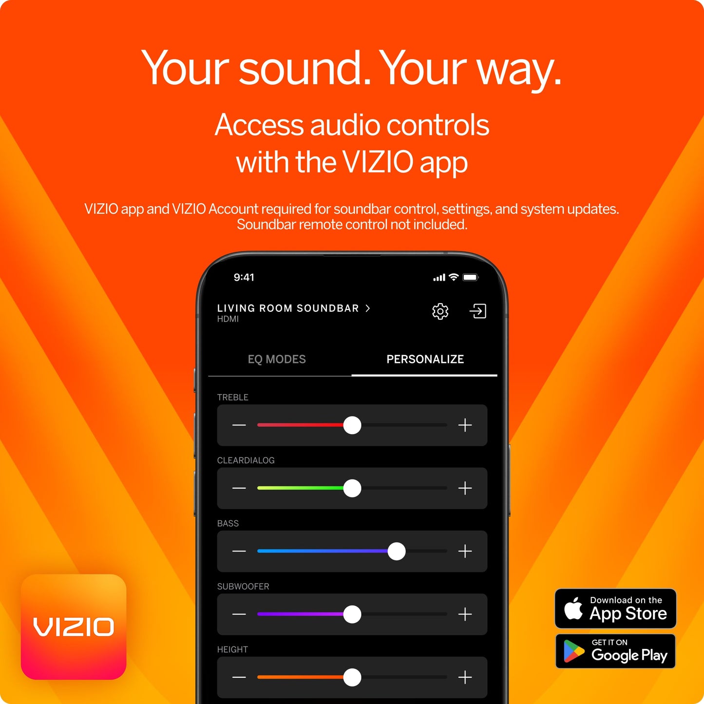 VIZIO 5.1.2 Elevate SE Soundbar, Wireless Subwoofer, Surround Sound w/Dolby Atmos & DTS:X, Bluetooth Speaker, QuickFit™ Compatible – SL512X-08 (New, 2024 Model)