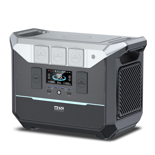 Portable Power Station 1800W (Surge 3000W), 1382.4Wh LiFePO4 Battery Generator, Fast Charging Solar Generator for Camping & RVs, Off-Grid Power Outage, Home Emergency Backup