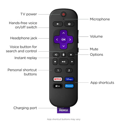 Roku Ultra | The Ultimate Streaming Device 4K/HDR/Dolby Vision/Atmos, Rechargeable Roku Voice Remote Pro, Ethernet Port, Hands-Free Controls, Lost Remote Finder, Free & Live TV