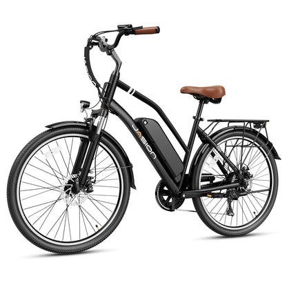 Jasion CB1 Electric Bike for Adults, 1000W Motor Peak Ebike, 450Wh Removeable Battery, 26'' City Cruiser Bicycle, 22 MPH Commuter Women Ebike, 7-Speed Gear